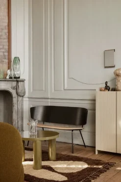 ferm LIVING Post soffbord, 65 cm, olivgrön