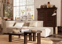 ferm LIVING Post soffbord, S, rökt ek, stjärna