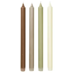 ferm LIVING Pure ljus, 4-pack, botanic blend