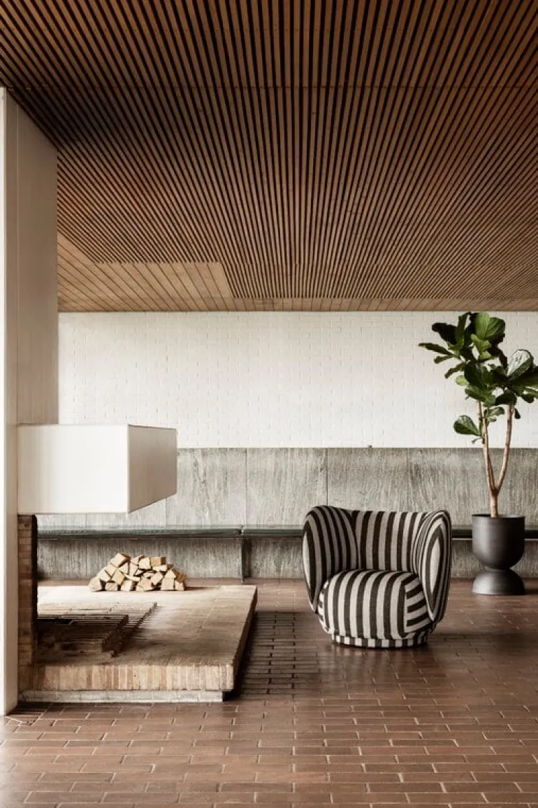 ferm LIVING Rico fåtölj, sand - svart, Louisiana