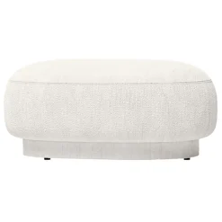 ferm LIVING Rico Lounger sittpuff, off-white Bouclé