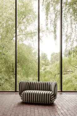 ferm LIVING Rico 2-sitssoffa, sand - svart, Louisiana