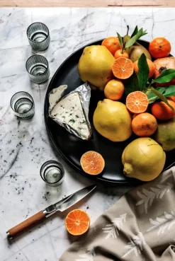 ferm LIVING Ripple glas, 4 st, smoked grey