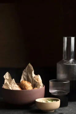 ferm LIVING Ripple glas, 4-pack, ofärgad