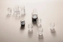 ferm LIVING Ripple glas, 4-pack, ofärgad