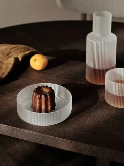 ferm LIVING Ripple karaffset, liten, frostad