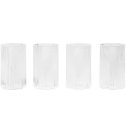 ferm LIVING Ripple Verrines glas, 4 st, klara