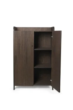 ferm LIVING Sill skåp, lågt, mörkbetsad ek