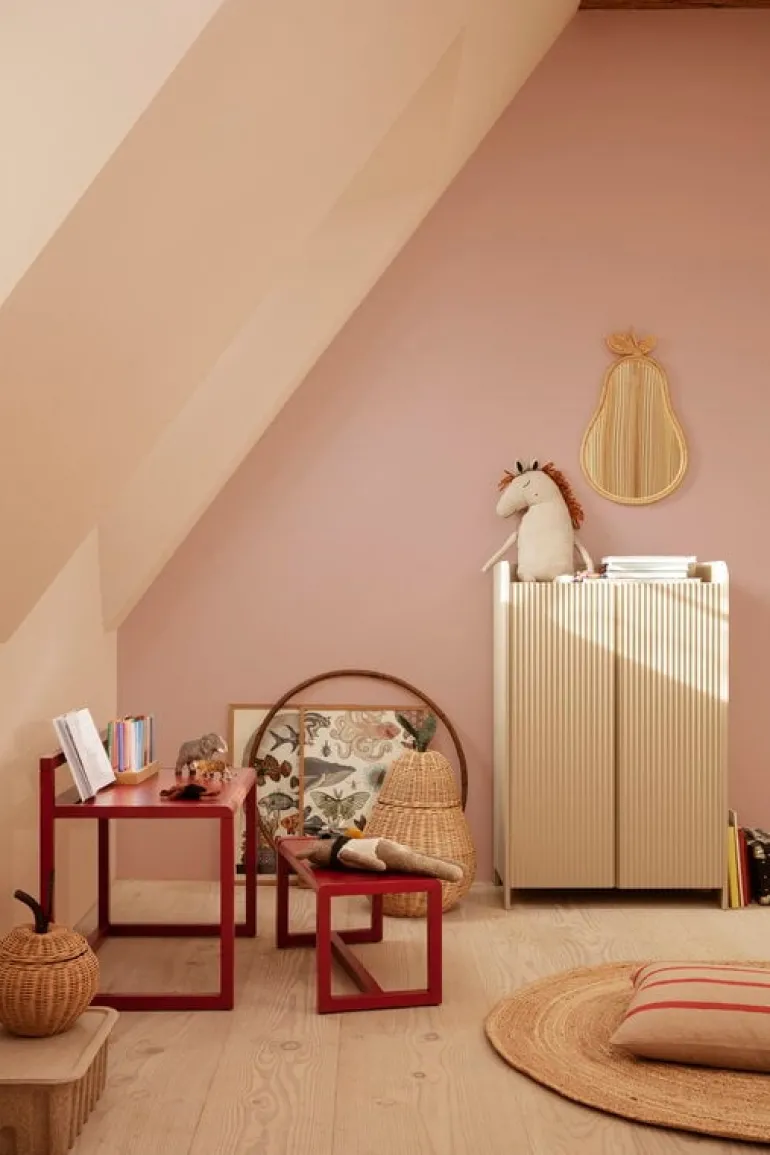 ferm LIVING Small Apple flätad korg