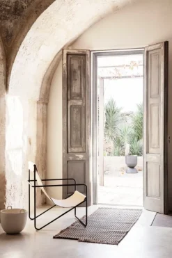 ferm LIVING Speckle kruka, stor, naturvit