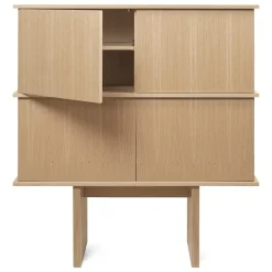ferm LIVING Stilt sideboard, dubbel, naturbetsad ek