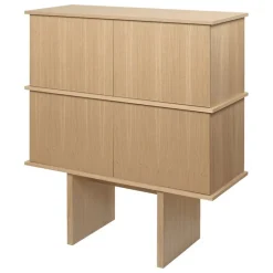 ferm LIVING Stilt sideboard, dubbel, naturbetsad ek