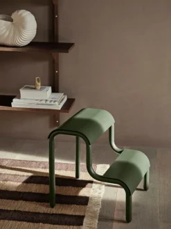 ferm LIVING Up Step pall, skogsgrön