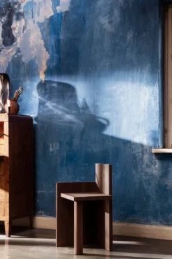 ferm LIVING Uta Piece sidobord/pall, mörk oljad furu