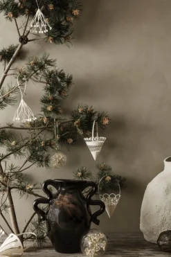 ferm LIVING Verso bordsvas, svart - brun