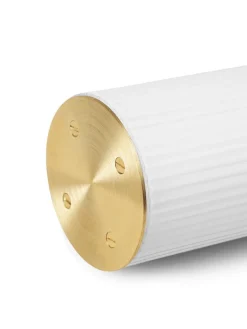 ferm LIVING Vuelta hänglampa, 100 cm, vit - mässing