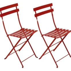 Fermob Bistro Metal stol, 2-pack, chili