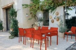 Fermob Calvi bord, 195 x 95 cm, röd ockra