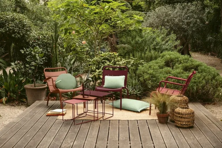 Fermob Luxembourg låg fåtölj, antracit