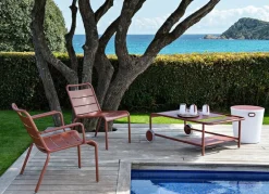 Fermob Luxembourg låg fåtölj, acapulco blue