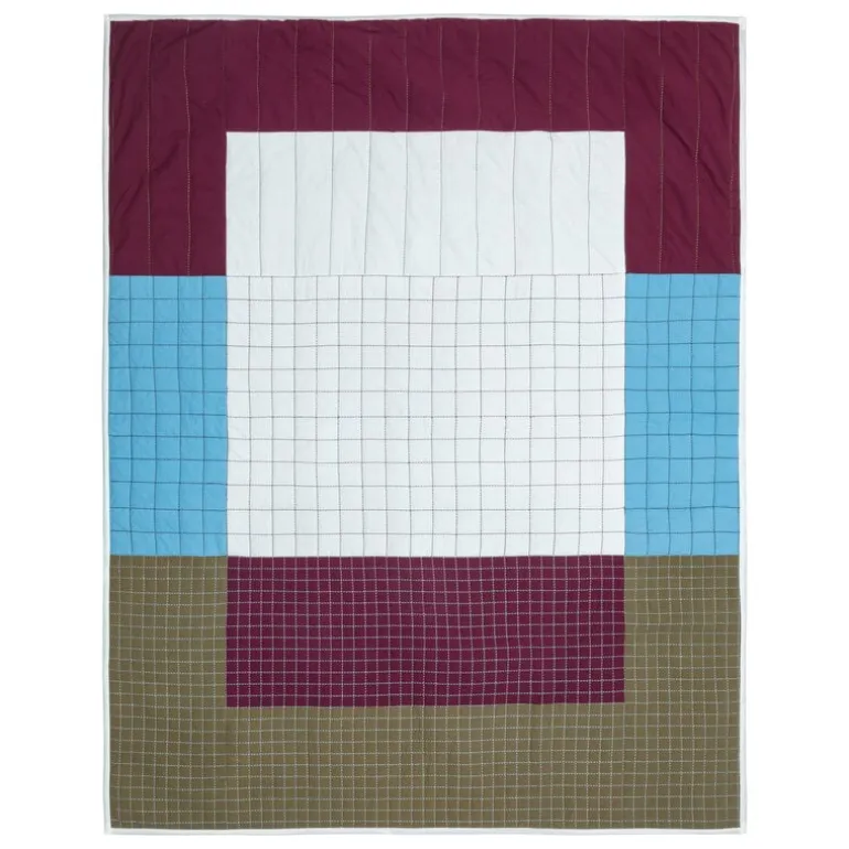 Finarte Tiles överkast, vinröd