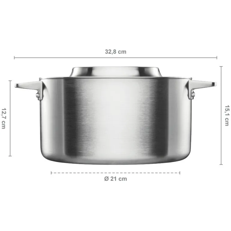 Fiskars Norden stålgryta, 5 l, utan beläggning