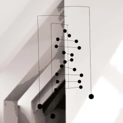 Flensted Mobiles Counterpoint mobil, svart