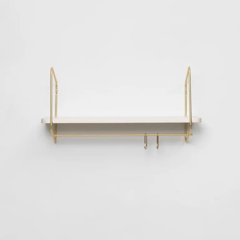 Fólk Reykjavík Urban Nomad stång M, 2-pack krokar, guld