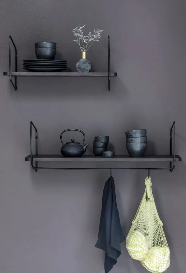 Fólk Reykjavík Urban Nomad stång L, 2-pack krokar, svart