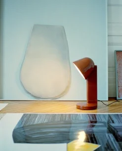 Flos Céramique Down bordslampa, roströd