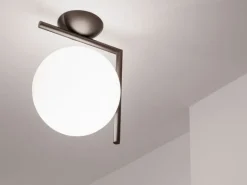 Flos IC C/W2 vägg-/taklampa, krom