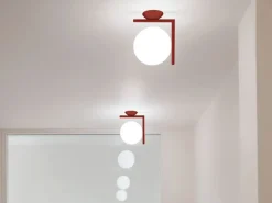 Flos IC C/W2 vägg-/taklampa, krom