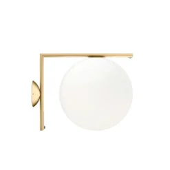 Flos IC C/W2 vägg-/taklampa, mässing