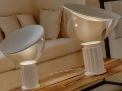 Flos Taccia bordslampa, liten, mattvit