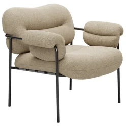 Fogia Bollo loungefåtölj, Main Line Flax 20 - svart