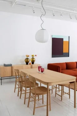 Fogia Figurine matbord, lackad ek