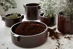 Fogia Keramiktallrik, brun