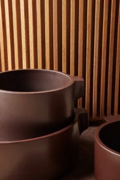 Fogia Keramiktallrik, brun