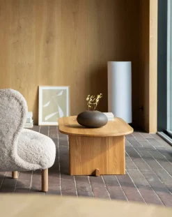 Fogia Koku soffbord, ovalt, lackad ek