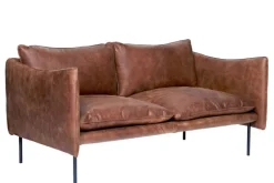 Fogia Tiki 2-sitssoffa, svart stål - Vintage Rangers-läder