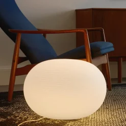 FontanaArte Bianca bordslampa, stor, vit