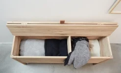 Form & Refine A Line förvaringsbänk, 111 cm, vit ek