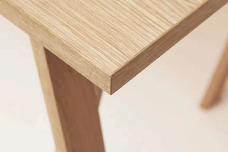 Form & Refine Linear bordsskiva, 125 x 68 cm, vitoljad ek