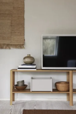 Form & Refine Pillar förvaringslåda, medium, varmgrå