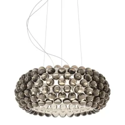 Foscarini Caboche Plus pendellampa, medium, dimbar, grå