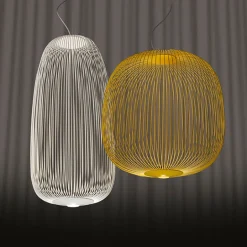 Foscarini Spokes 2 pendellampa, vit