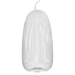 Foscarini Spokes 1 pendellampa, dimbar, vit