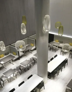 Foscarini Spokes 1 pendellampa, dimbar, vit