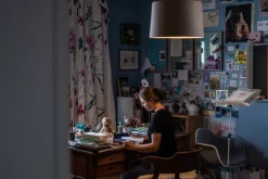 Foscarini Twiggy Wood taklampa, dimbar