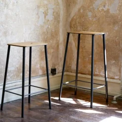 Frama Adam pall, 76 cm, naturläder - mattsvart